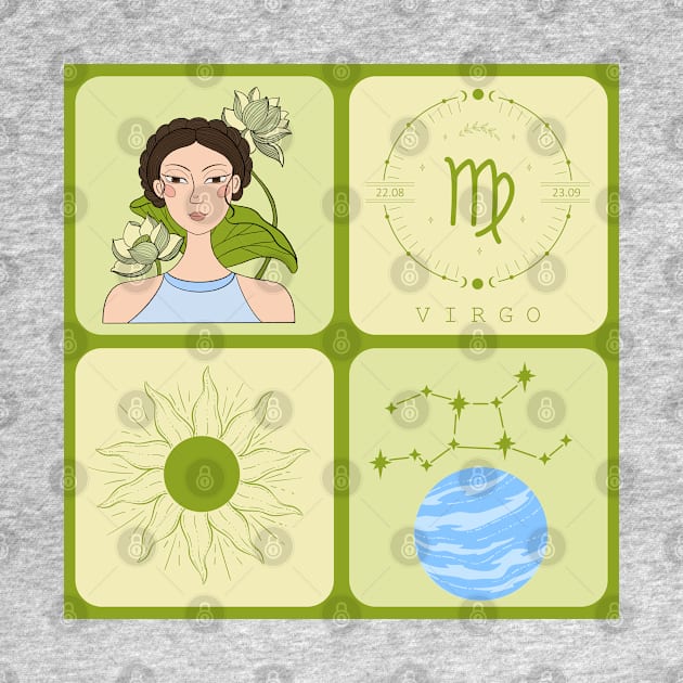 Virgo Zodiac Sign Pattern by i am Cuta